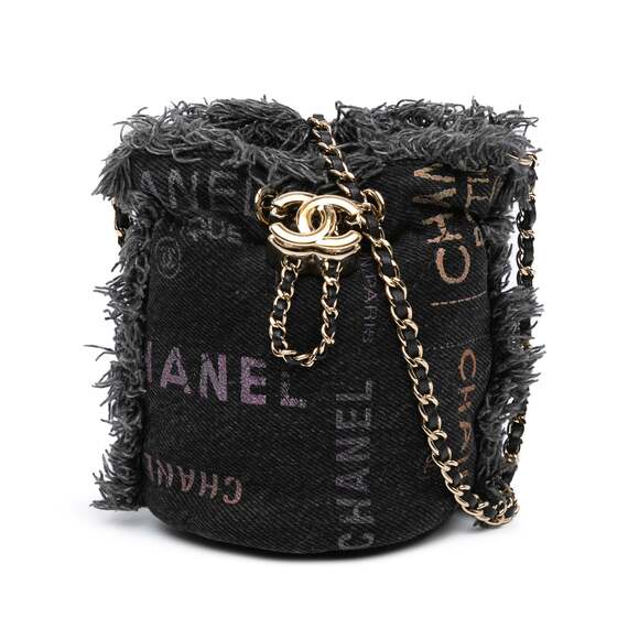 Chanel Handbags - Chanel Denim Mood Chain Bucket Bag Logo #221648C24B